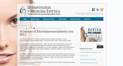 Desktop Screenshot of dermatologiagranada.net